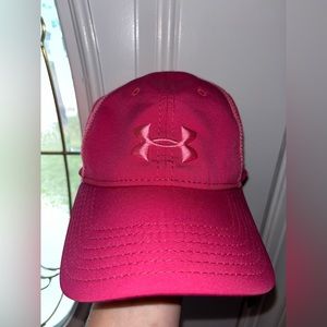 Pink under armor ball cap